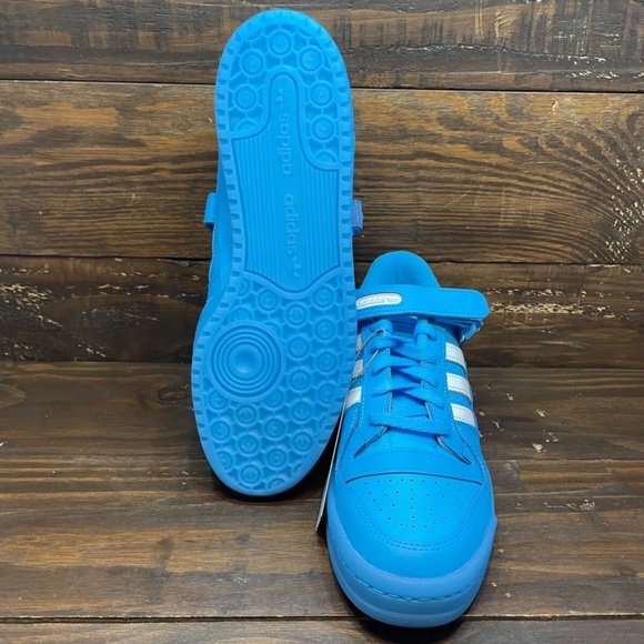 Adidas Forum Low Shoes Sky Rush Blue White GW1614 Men's Multi Sizes NEW - Picture 8 of 9